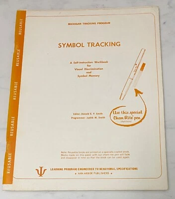 UNUSED Vintage 1967 Symbol  Tracking  ~ Michigan Tracking Program - Image 1 of 4