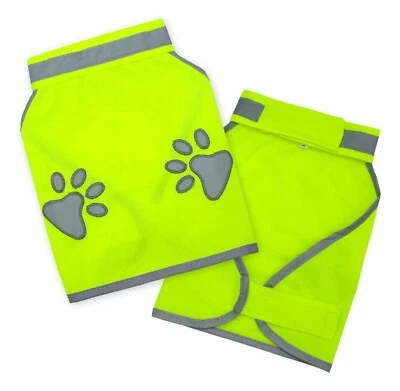 Bedlington Terrier Hi Vis Dog Coat Size L High Visibility Safety Vest Hi Viz - Image 1 of 4