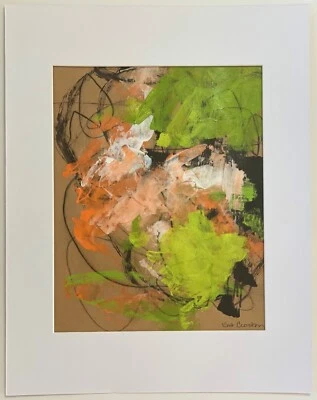 Obra de arte de pintura original única contemporánea abstracta colorida energía #15 de KatC Foto 1 de 4