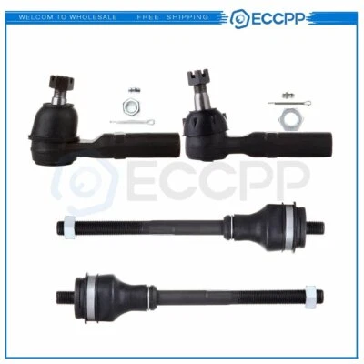 4pcs New Front Inner Outer Tie Rods For 1997 1998 1999 Dodge Dakota Durango 4WD - Изображение 1 из 4