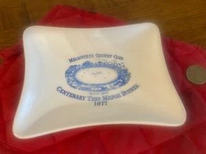 Vintage Melb Cricket Club '77 Centenary Test Match Dinner Ashtray EXC - Foto 1 di 6
