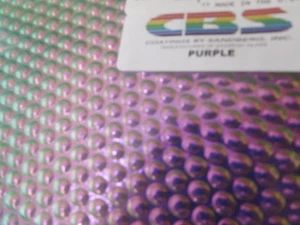 Dichroic Glass Sheet:CBS 96 COE Purple on Radium Textured Black 3" Sq - Picture 1 of 1