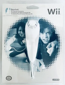 Genuine Official Nintendo Wii Nunchuck Controller White OEM - NEW Sealed - Picture 1 of 3