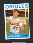 1964 Topps Jackie Brandt #399 Baltimore Orioles Ex/Nm Set Break