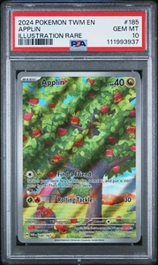 POKEMON PSA 10 2024 SV Twilight Masquerade Applin 185/167 IR - Bild 1 von 3