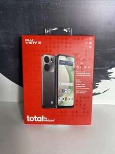 Total By Verizon Prepaid BLU View 5 4G (64GB), Black NEW - Picture 1 of 2