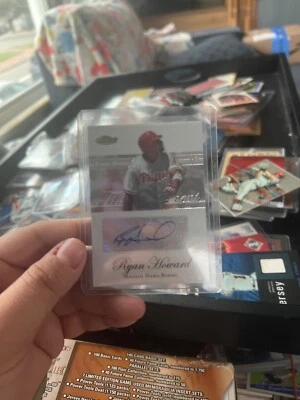 Ryan Howard 2007 Topps Finest Moments Auto Howard Slams Braves #RH PSA 10 POP 6 - Image 1 of 2