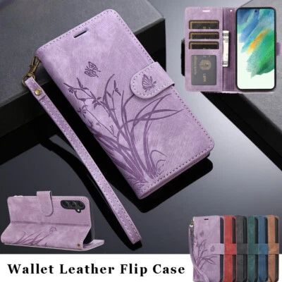 For Samsung A17 A16 A56 A36 A15 A25 A35 A55 A14 Case Leather Wallet Flip Cover - Image 1 of 4