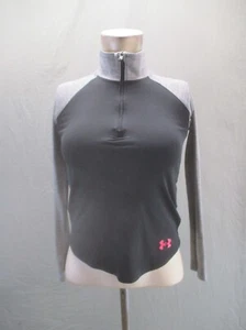Under Armour HEAT GEAR Size M Girls 1/2 Zip Stand Collar Athletic Pullover 667 - Picture 1 of 9