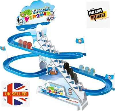 ARSUK Juego de carreras de pingüinos pista de carreras con deslizamiento rítmico musical clásico para niños juguete regalo