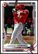 Alexander Ramirez 2021 Bowman 5x7 Prospects #BP-145 23/49 Angels 1st Bowman Card