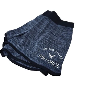 Champion Unites State Air Force PT Shorts Women's Size Large Blue Workout - Picture 1 of 5