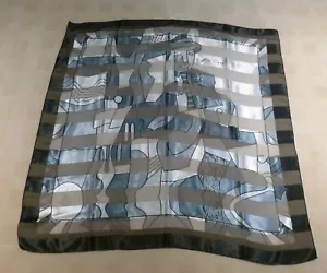 Pablo Picasso Scarf Black Gray Abstract Man Design Silk Large 39" x 39" - Picture 1 of 4