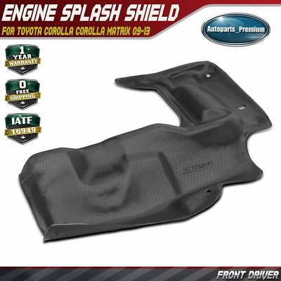 Protector contra salpicaduras de motor delantero izquierdo para Toyota Corolla Corolla Matrix 09-13 Foto 1 de 4