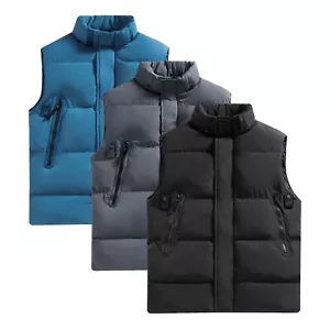 Gilet uomo imbottito scaldamuscoli giacca versatile resistente tutte le stagioni nuovo - Foto 1 di 13