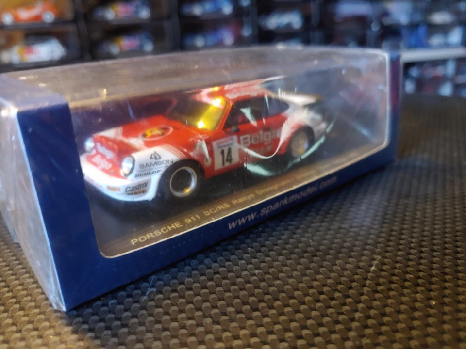 Spark Mad002 PORSCHE 911 SCRS DROOGMANS rally YPRES 1985 -1:43 RARE - Immagine 1 di 4