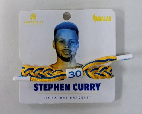 STEPHEN CURRY - GOLDEN STATE WARRIORS - MEDIUM/LARGE BRAIDED WRISTBAND BRACELET Cover