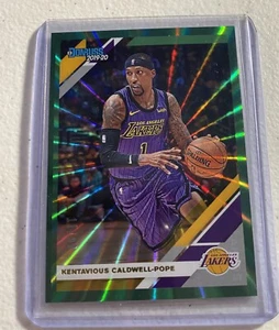 KENTAVIOUS CALDWELL-POPE Green Laser Paralel #’d 11/99 Donruss 19-20 Lakers - Picture 1 of 3