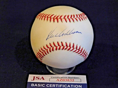 Richie Ashburn (D. 1997) Signed / Autographed ONL Bill White Baseball JSA COA - Image 1 of 4