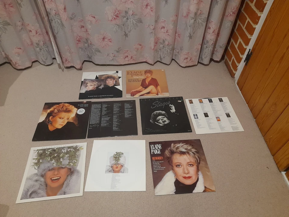 Collection of 6 Elaine Paige vinyl Records Musicals Christmas LPs Love Hurts - Image 1 of 1