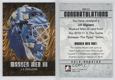 2010-11 ITG Between the Pipes Men III Silver Vault /5 Jean-Sebastien Giguere J-S