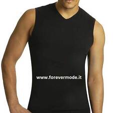 T-shirt uomo Axiom smanicata con girocollo a V in cotone elasticizzato art 7306