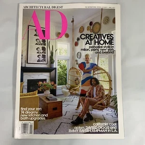 Architectural Digest April 2021 Daveed Diggs and Emmy Raver-Lampman California - Picture 1 of 2