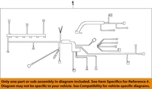 BMW OEM 12-13 135i 3.0L-L6-Engine Control Module Wiring Harness Left 12517635393 - Picture 1 of 1