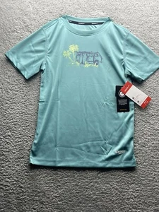 Speedo Boys Short Sleeve UPF 50 + Tee Shirt S8/9 Boys Teal Small - Picture 1 of 5
