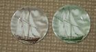 TWO Wood And Sons Staffordshire Ironstone "Bluenose II" 4 3/8" dishes