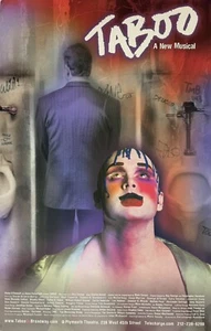 Taboo - Broadway Window Card / Poster - 2003 - Raul Esparza, Boy George - Picture 1 of 1