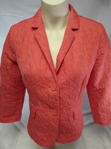 Vera Wang Princess Star Pattern Youth Salmon Large Jacket   - Picture 1 of 4