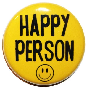 1" (25mm) 'HAPPY PERSON' Button Anstecker Pin - Hochwertig - Bild 1 von 2