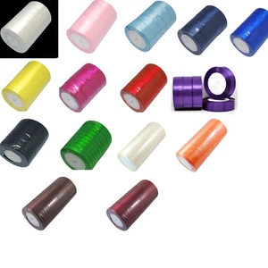 25 Yards Satinband - 2"/50 mm breit - Farbe wählbar - UK-Verkäufer - Bild 1 von 16