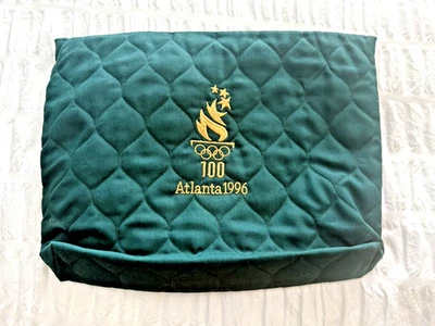 1996 ATLANTA CENTENNIAL OLYMPIC GAMES -- GREEN QUILTED BAG - Image 1 of 3