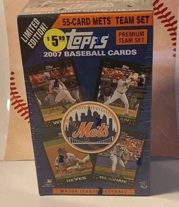 2007 Topps New York Mets Limited Edition 55 Card Baseball Premium Team Set New - Picture 1 of 6