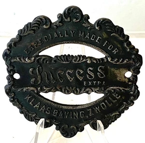 Vintage 1896 OLD HICKORY SUCCESS Extra Fahrrad Kopf ABZEICHEN Klass Baving, Z Wolle - Bild 1 von 3