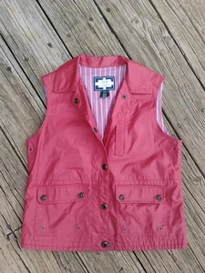 Vintage Men's M Polo Ralph Lauren Naval Supply Co Red Snap Button Vest - Picture 1 of 9