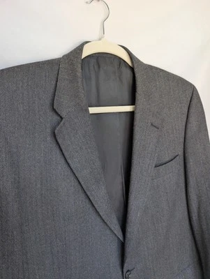 Blazer de lana para hombre Lords of London Patrick James azul espiga 44T abrigo deportivo Foto 1 de 4