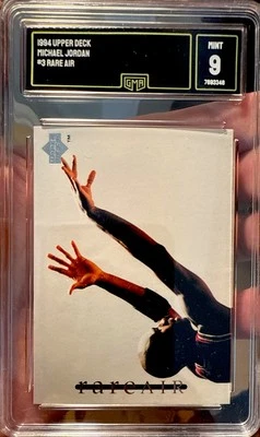 1994 Upper Deck Rare Air #3 Michael Jordan Chicago Bulls HOF Mint 9 Hall Of Fam - Image 1 of 3
