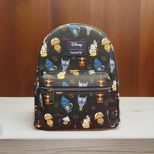 Disney Villains Loungefly Backpack Drinks Soft Tag New With Tags - Picture 1 of 6