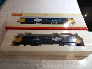 Hornby R2349 OO Gauge Class 50 BR Blue "Ark Royal" 50035 Diesel Locomotive - Picture 1 of 1