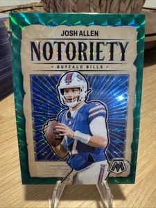 2024 Panini Mosaic - Notoriety Josh Allen #4 Green Mosaic Prizm - Bild 1 von 2