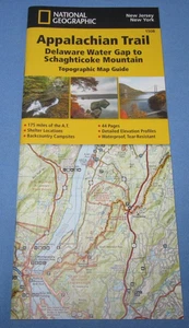 Appalachian Trail Topographic Map Guide Delaware Water Gap to Schaghticoke Mtn - Picture 1 of 5