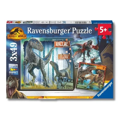 Ravensburger - Puzzles Jurassic World Confezioni Da 3 | Puzzle Bambini 5 An 3erY - Immagine 1 di 4