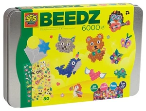 SES Bügelperlen Premium Sortiment Perlen Glitter nachtleuchtend Steckplatten Set - Bild 1 von 5