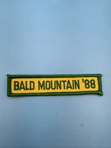 Grün auf Gelb (Alabama ?) Bald Mountain 1988 Tab Patch - Bild 1 von 2