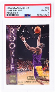 1996 Stadium Club Kobe Bryant Rookie 2 #R9 PSA 8 Rookie RC - Picture 1 of 2