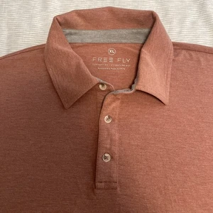 Free Fly Herren Bamboo Flex Polo II rot Gr. XL Performance Comfort Shirt - Bild 1 von 8