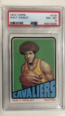 1972 Topps Basketball #109 Walt Wesley PSA 8 - Image 1 of 2